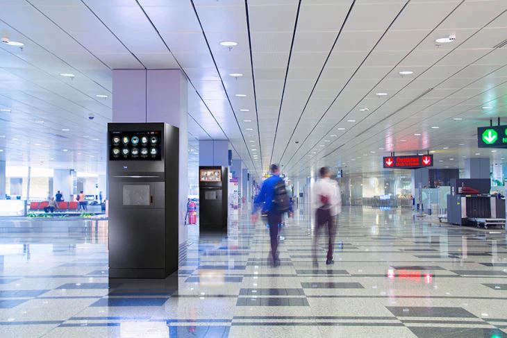 free standing machine coffee vending